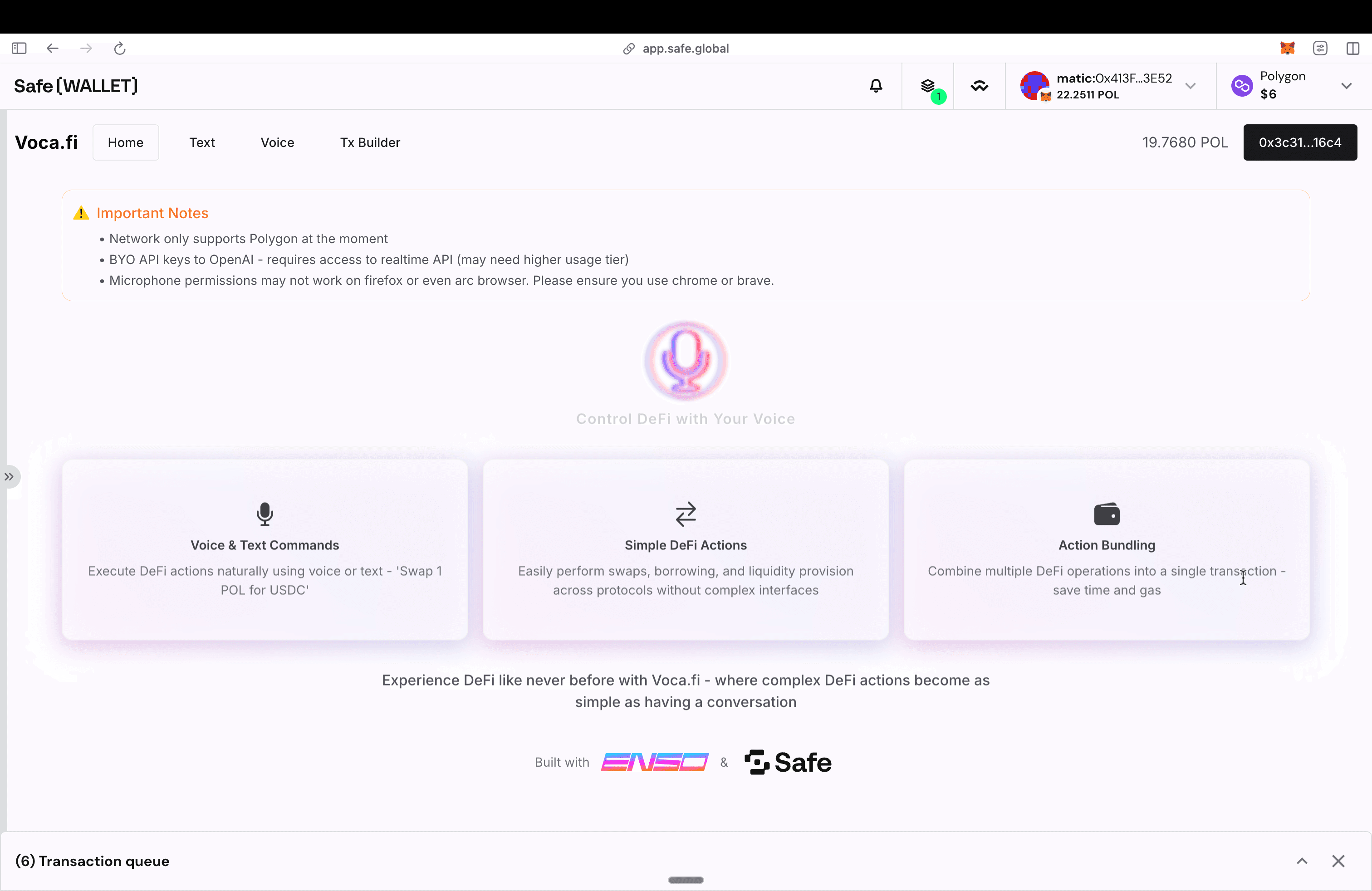 Enso-powered smart swap interface