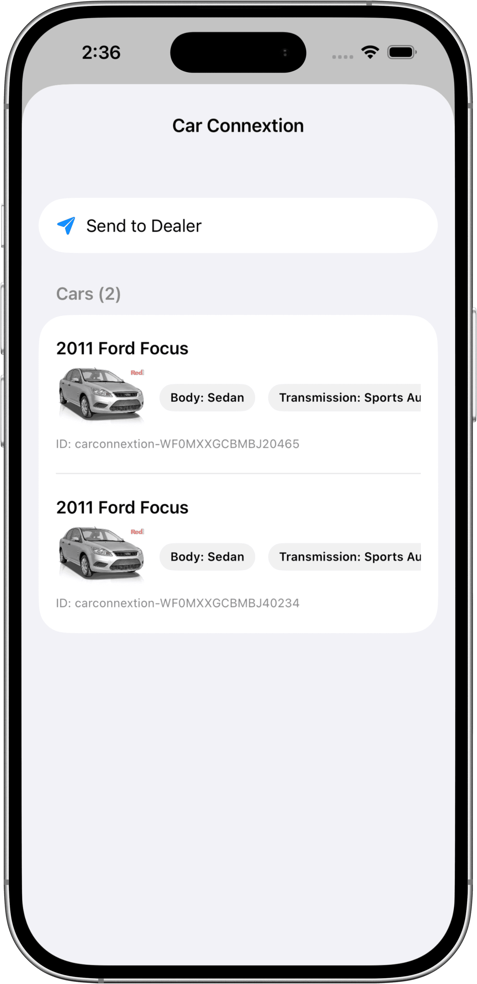 Dealership profile view