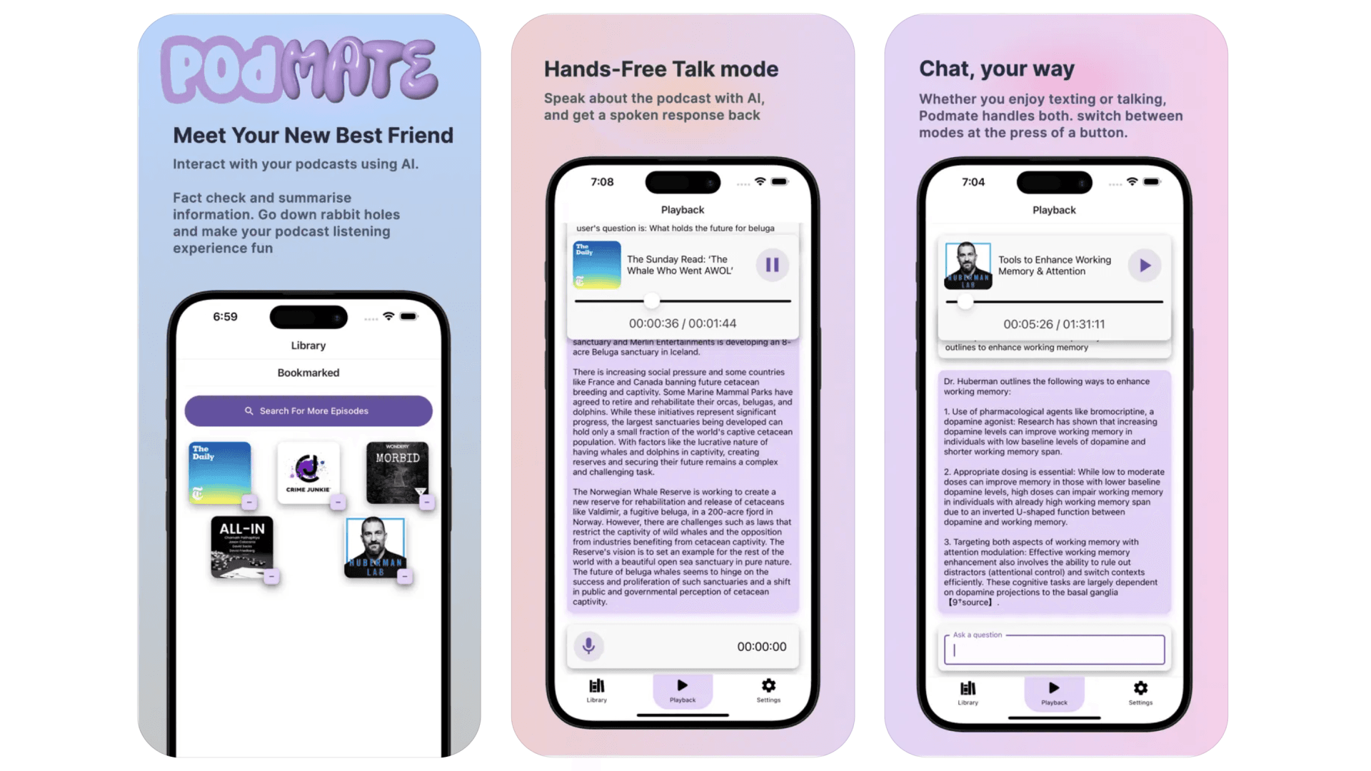 Podmate voice interaction flow