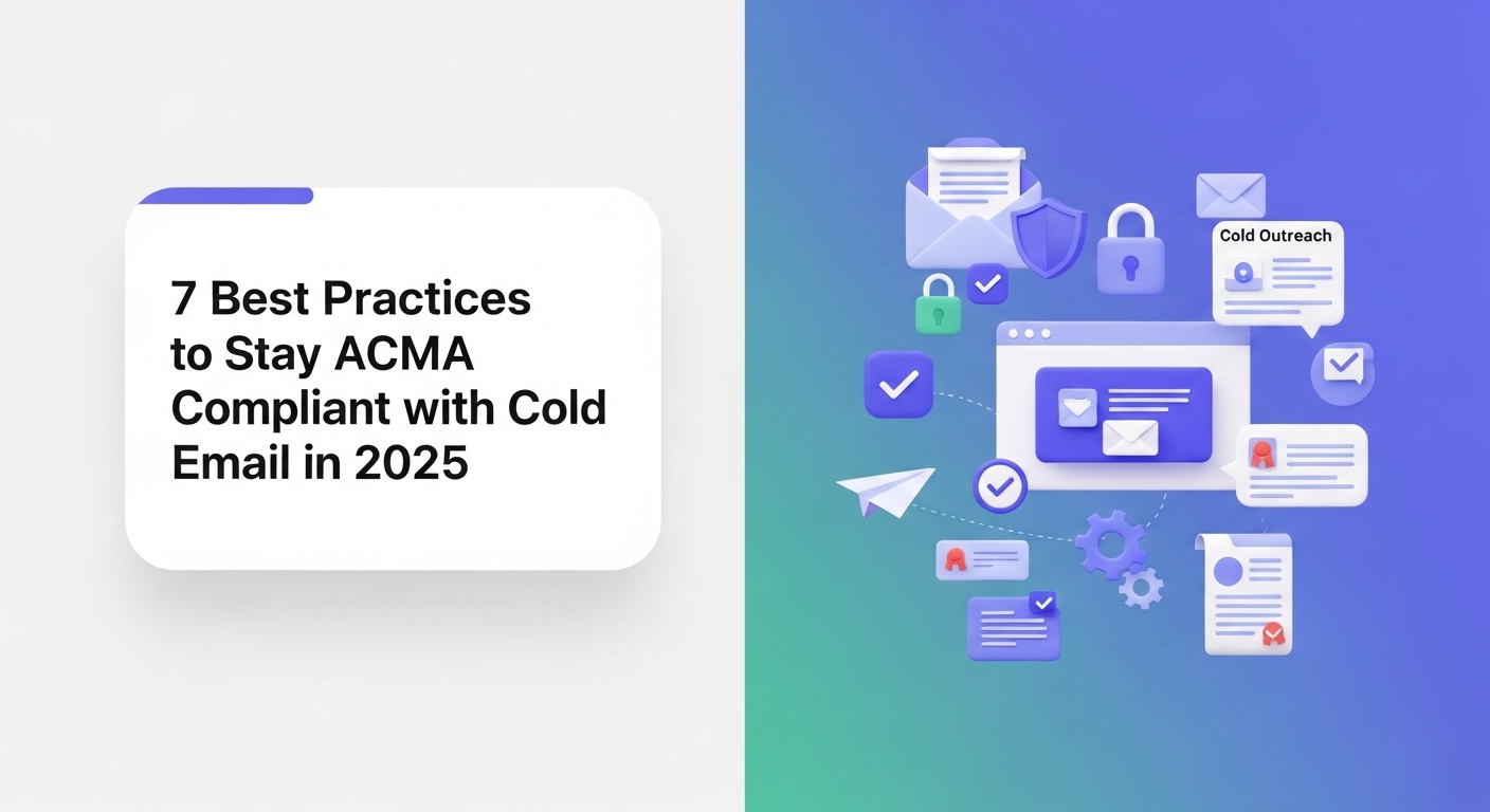 ACMA compliance framework diagram illustrating cold email best practices and regulations for Australian businesses in 2025